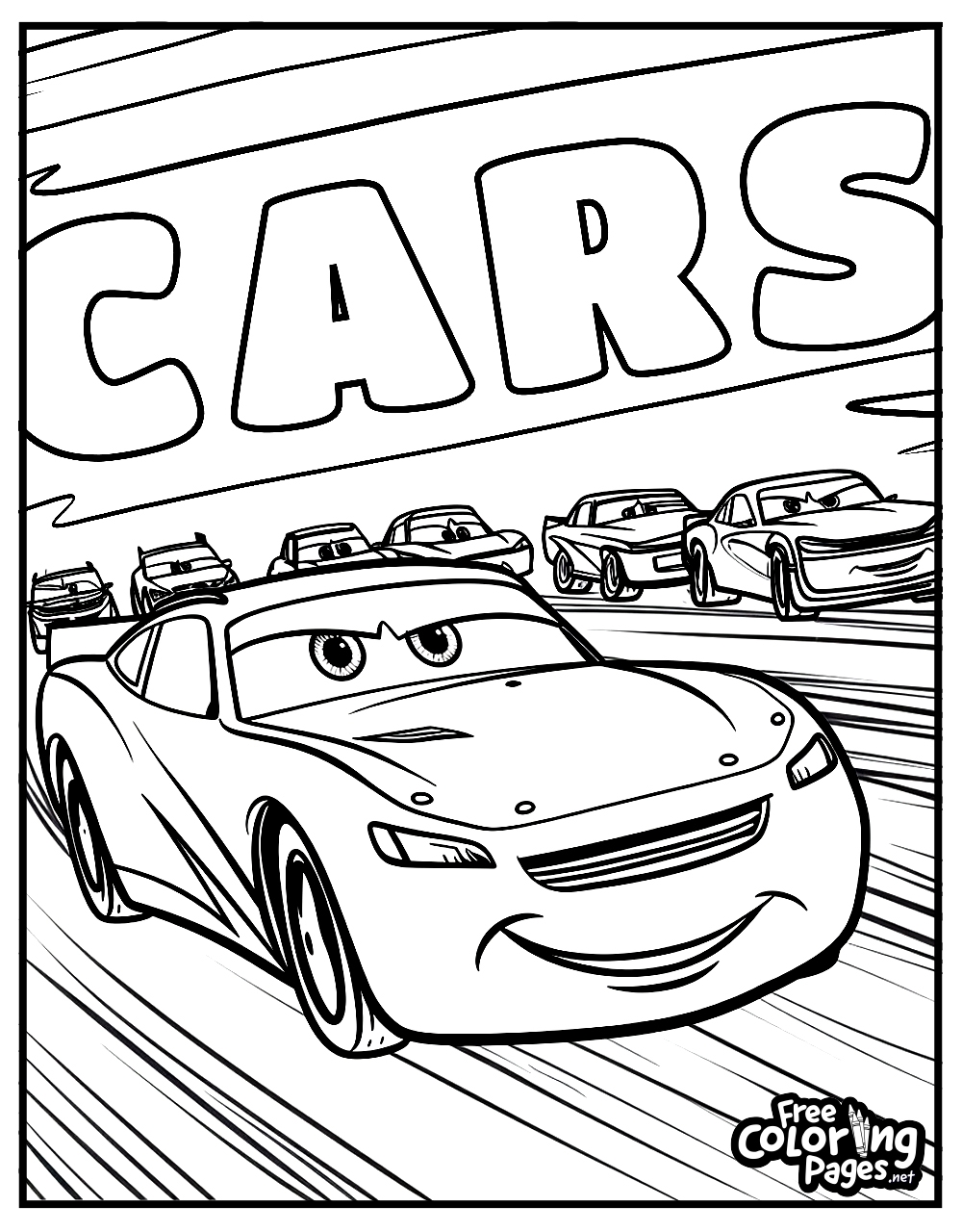 car coloring pages for free