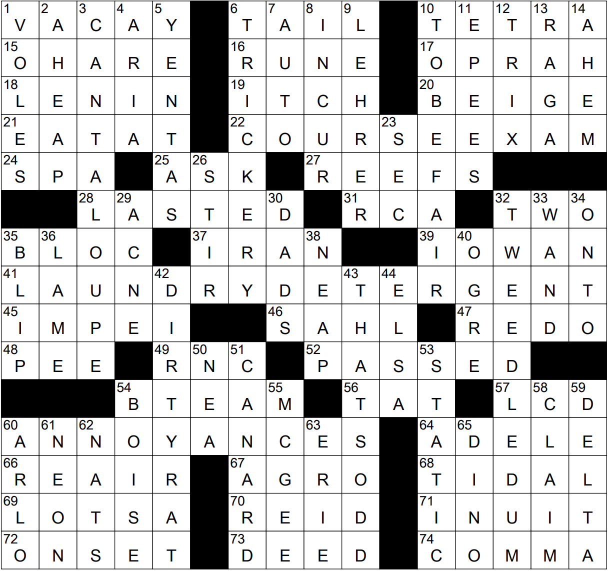 0406 22 NY Times Crossword 6 Apr 22 Wednesday NYXCrossword