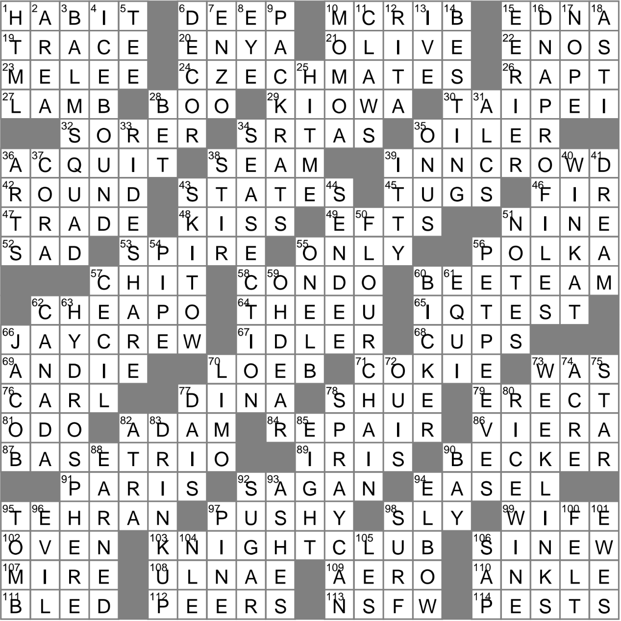 Mail Recipient Crossword Clue Archives LAXCrossword