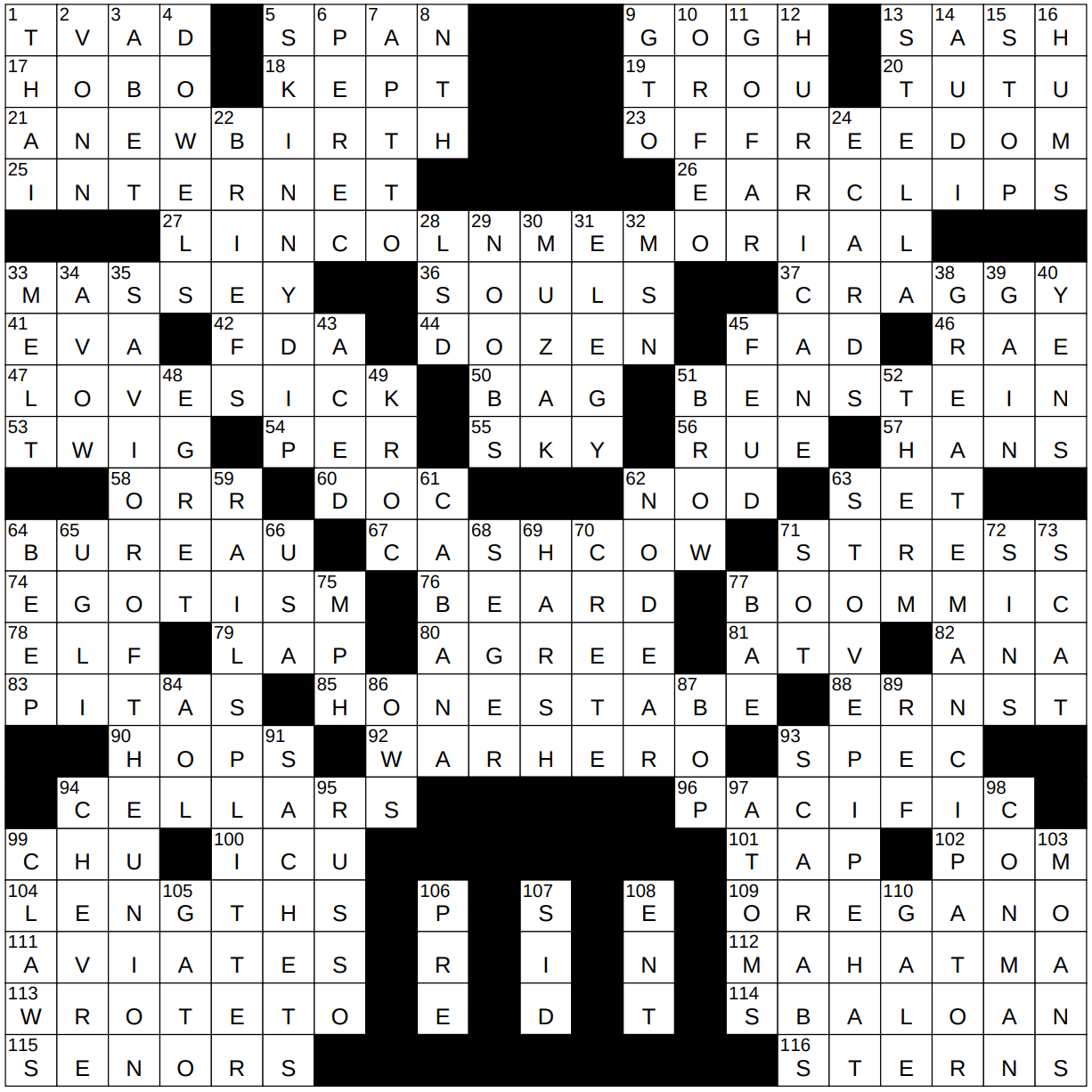 avarice crossword clue