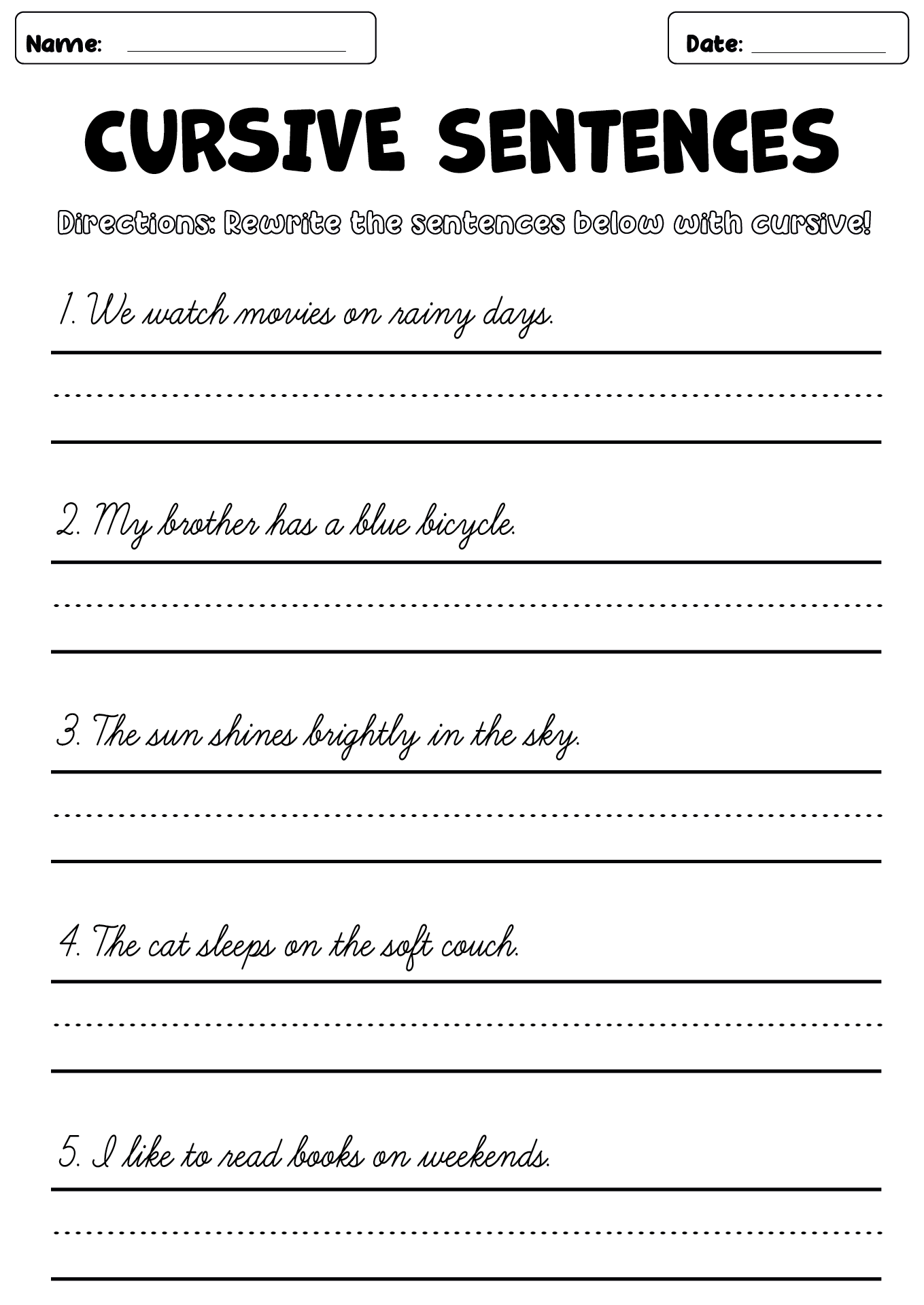 15 Cursive Writing Worksheets 2nd Grade Free PDF At Worksheeto