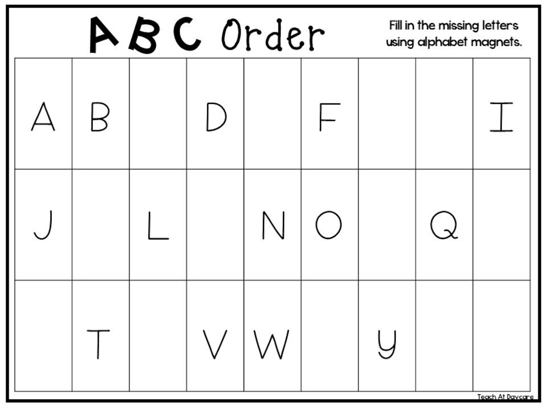 printable abc worksheets