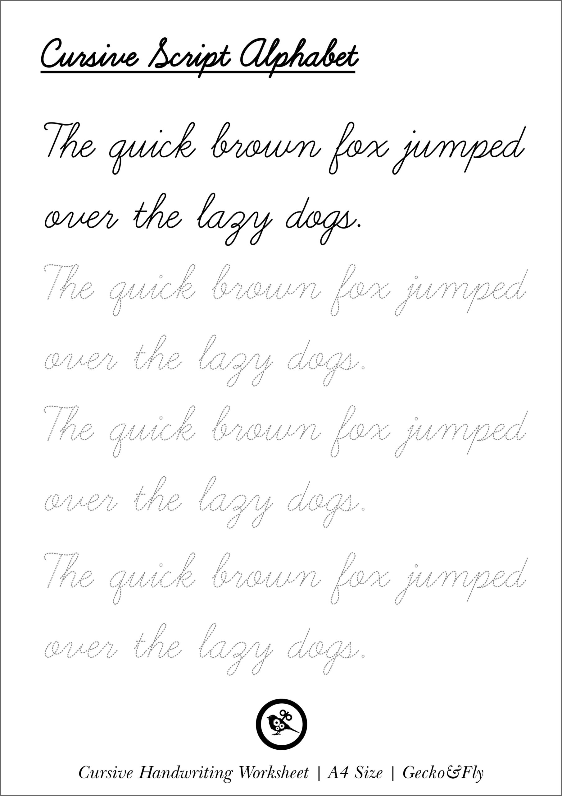 7 Printable Cursive Handwriting Worksheets For Beautiful Penmanship 7 Printable Cursive Handwriting Worksheets For Beautiful Penmanship