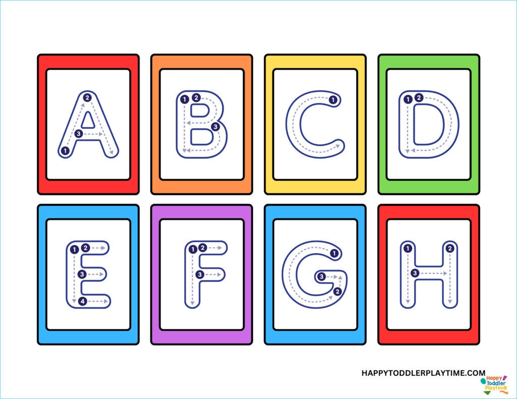 Alphabet Tracing Cards Free Printable Happy Toddler Playtime Alphabet Tracing Cards Free Printable Happy Toddler Playtime