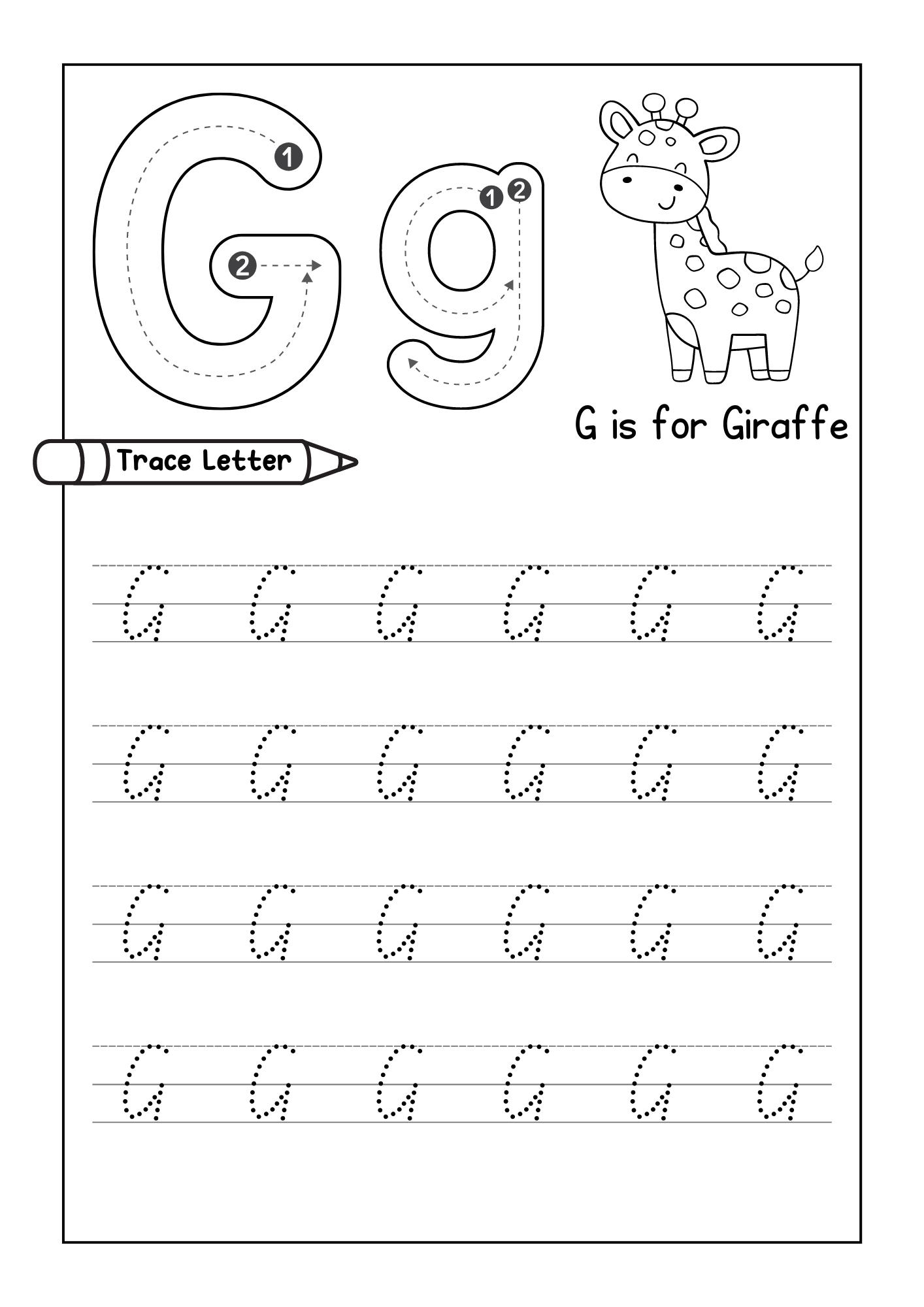 Alphabet Tracing Practice Letter G Handwriting Worksheet Uppercase Lowercase Made By Teachers Alphabet Tracing Practice Letter G Handwriting Worksheet Uppercase Lowercase Made By Teachers