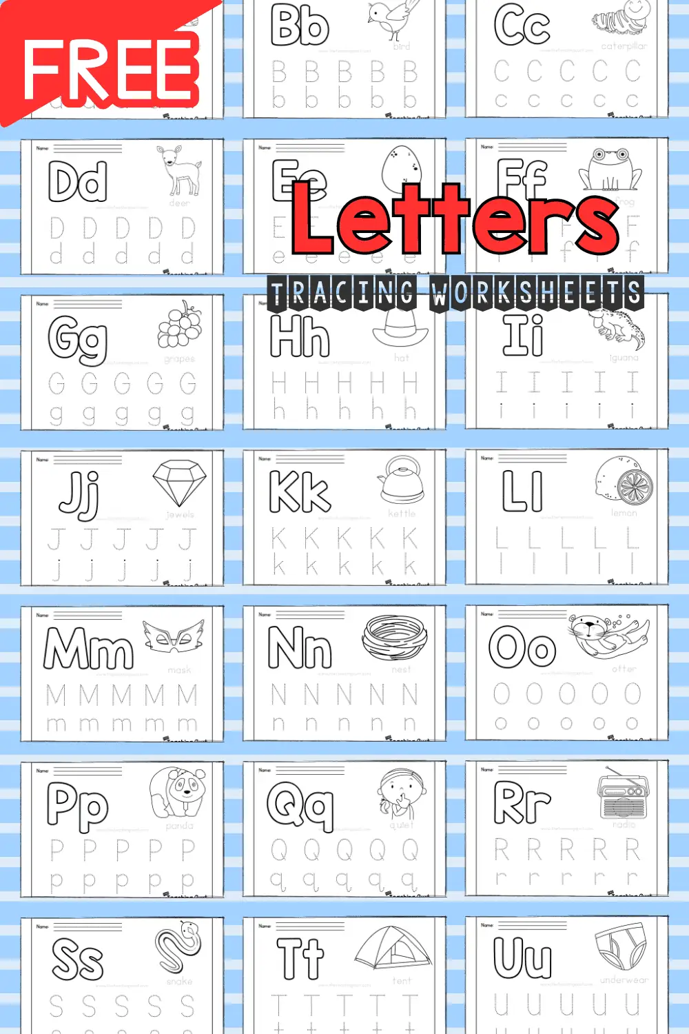 alphabet writing practice sheets pdf