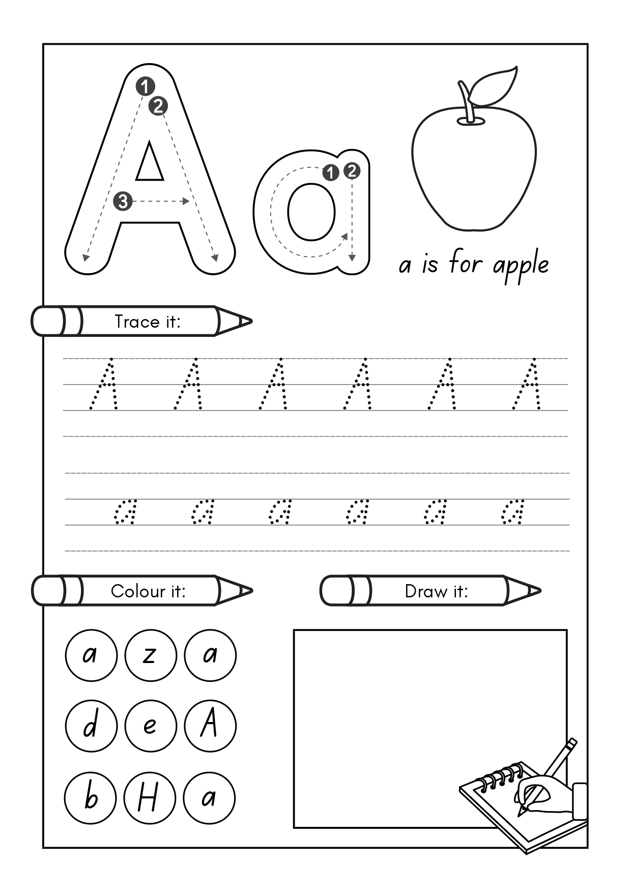 writing alphabet worksheet writing alphabet worksheet