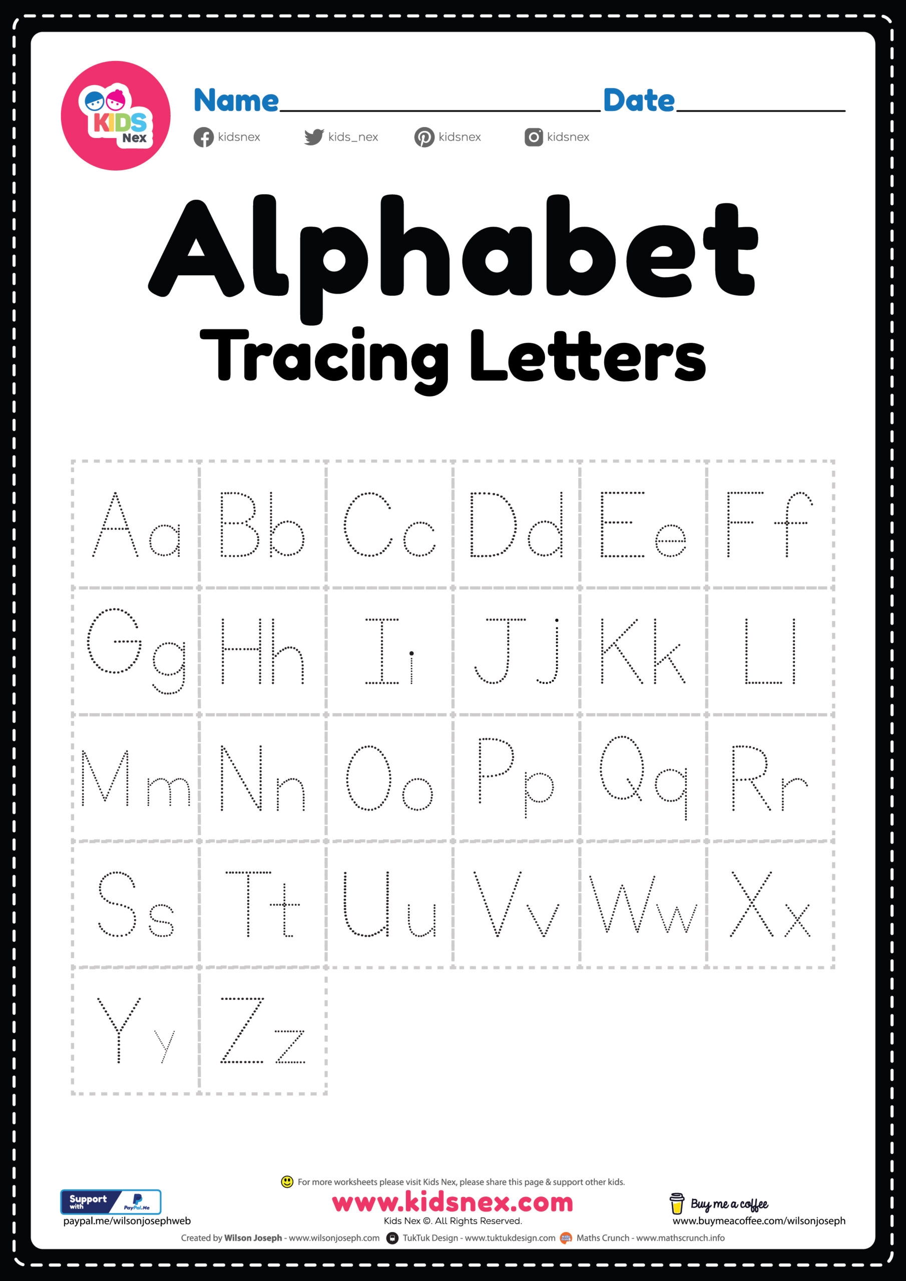 free printable traceable letters