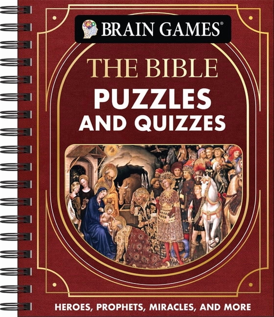 Brain Games Puzzles And Quizzes Brain Games Puzzles And Quizzes The Bible Heroes Prophets Miracles And More Spiral Bound Walmart