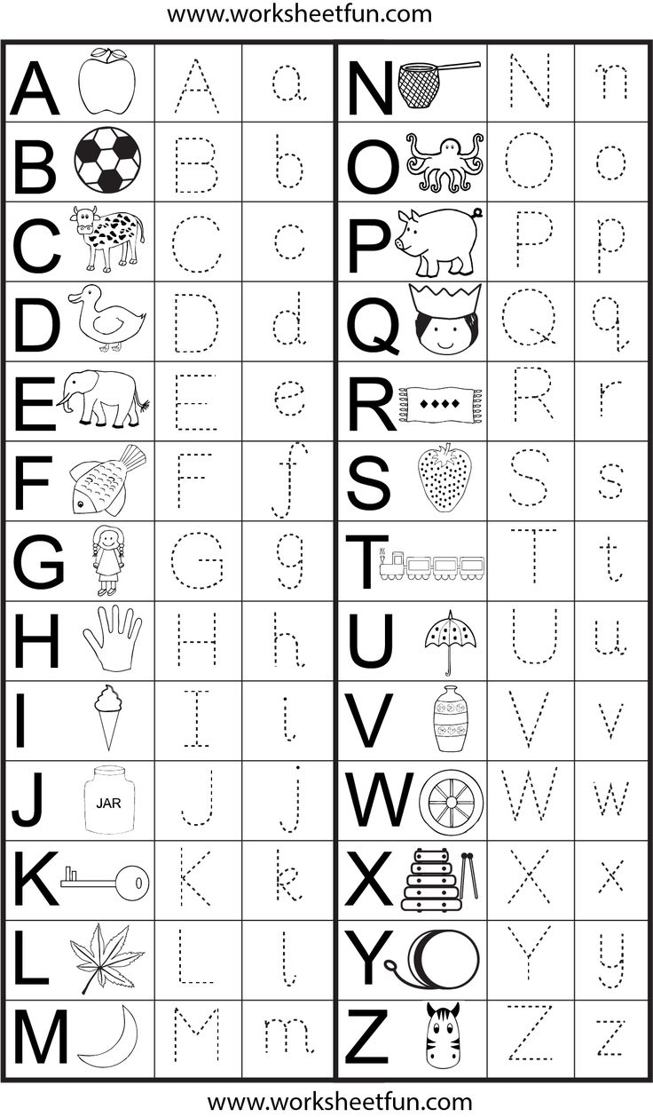 Capital Small Letter Tracing Worksheet FREE Printable Worksheets