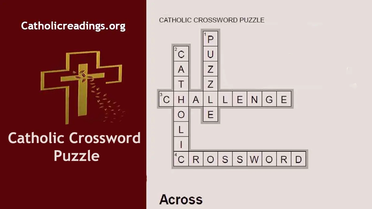 Catholic Crossword Puzzles Catholic Daily Readings