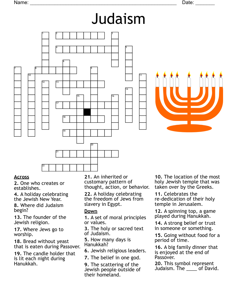 Chapter 6 Israelites Crossword WordMint