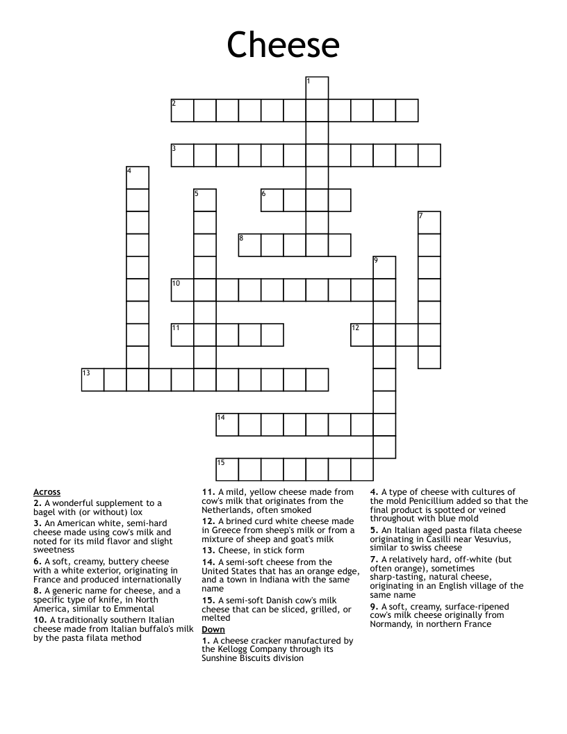 Cheese Word Search WordMint Cheese Word Search WordMint