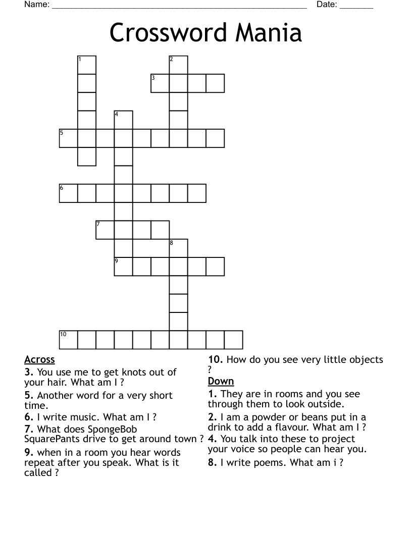Crossword Mania WordMint Crossword Mania WordMint