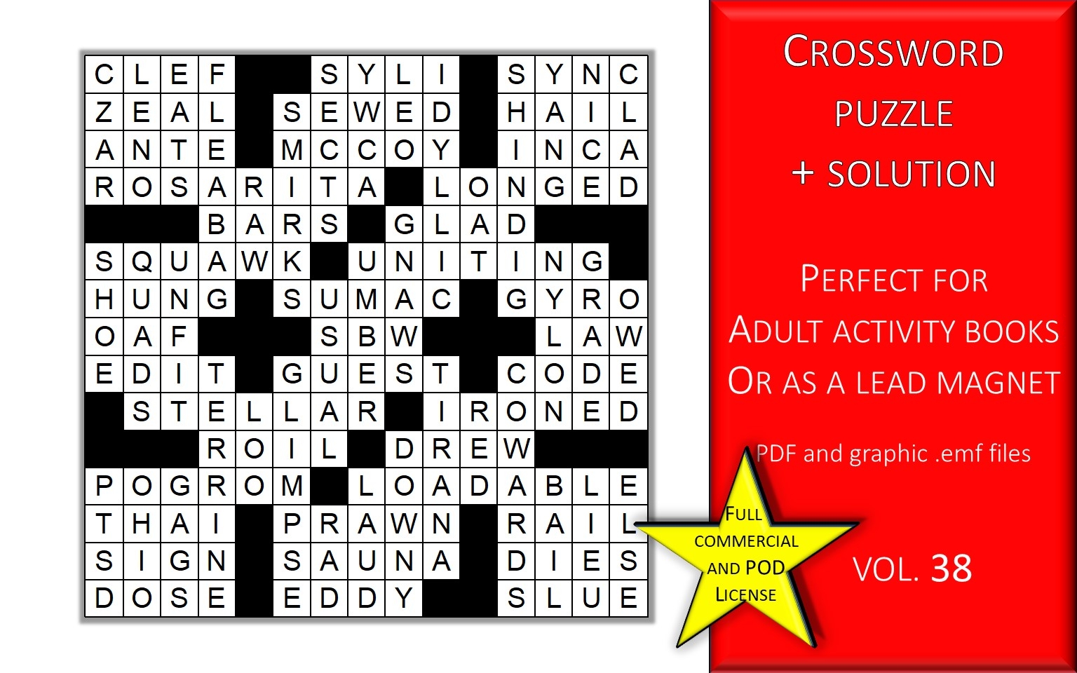 oaf crossword clue