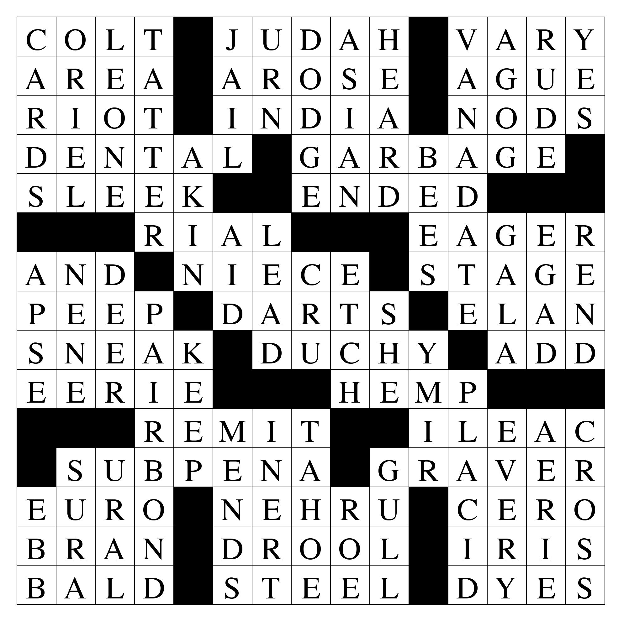 Crosswords