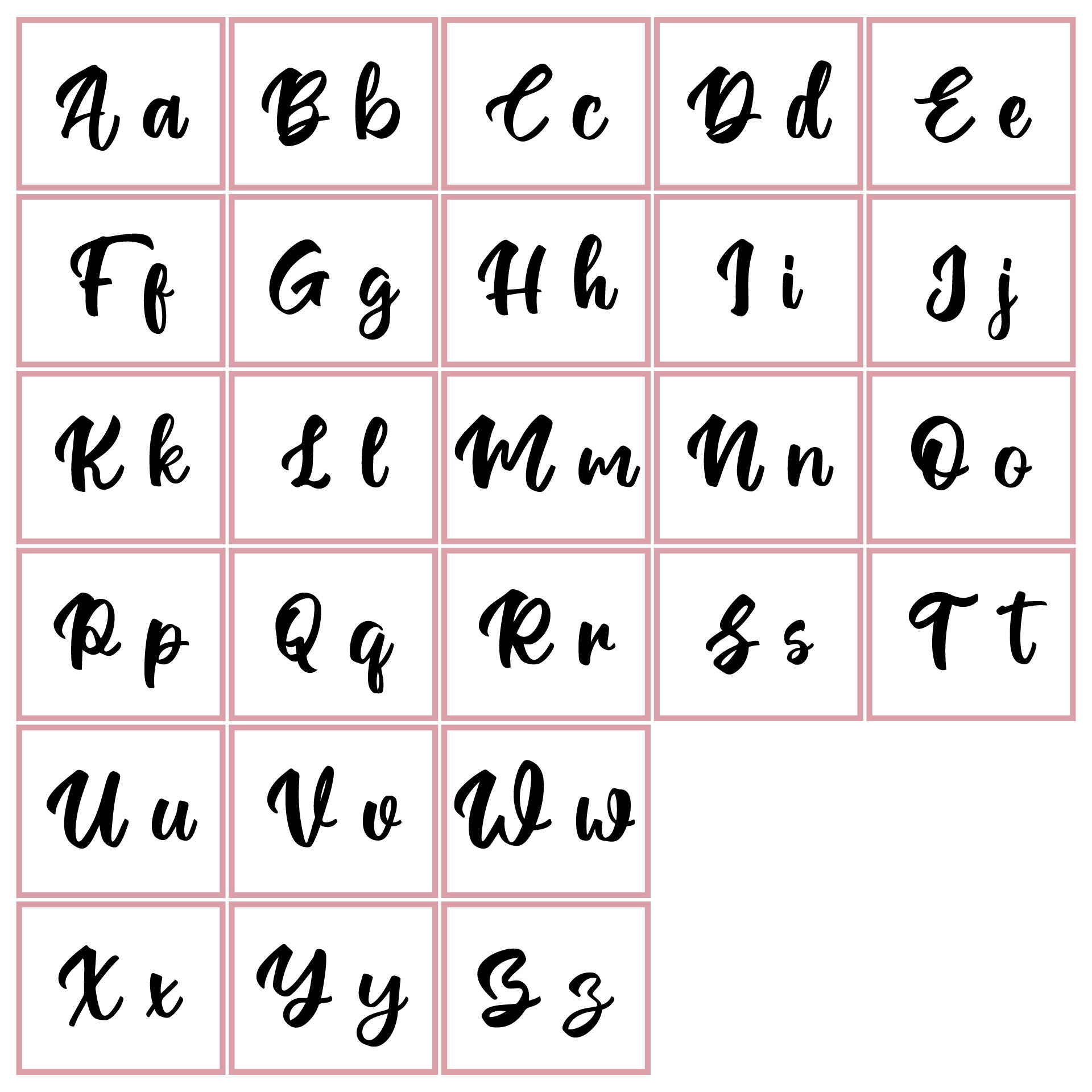 Cursive Alphabet 10 Free PDF Printables Printablee