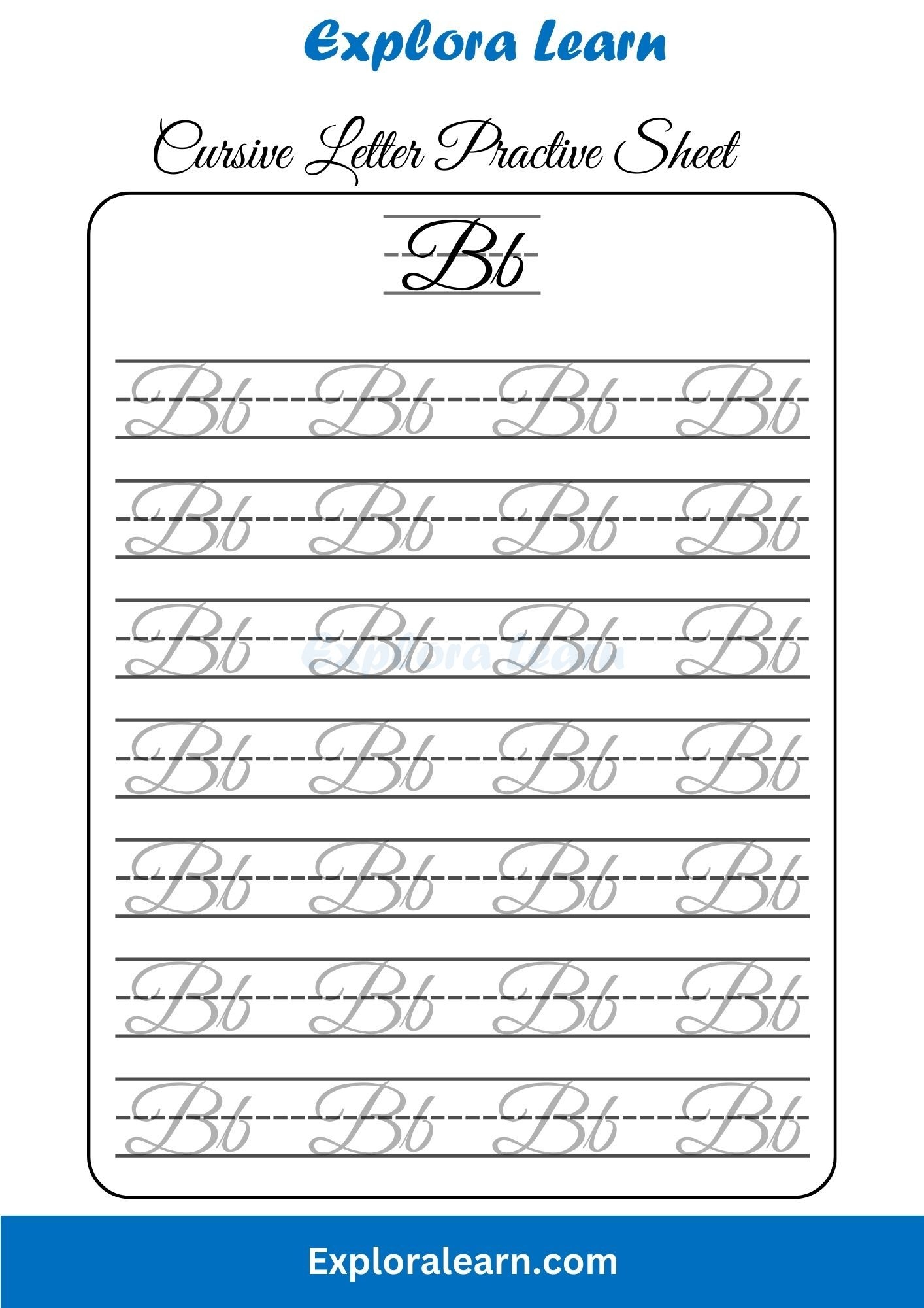 Cursive Alphabet Practice 2