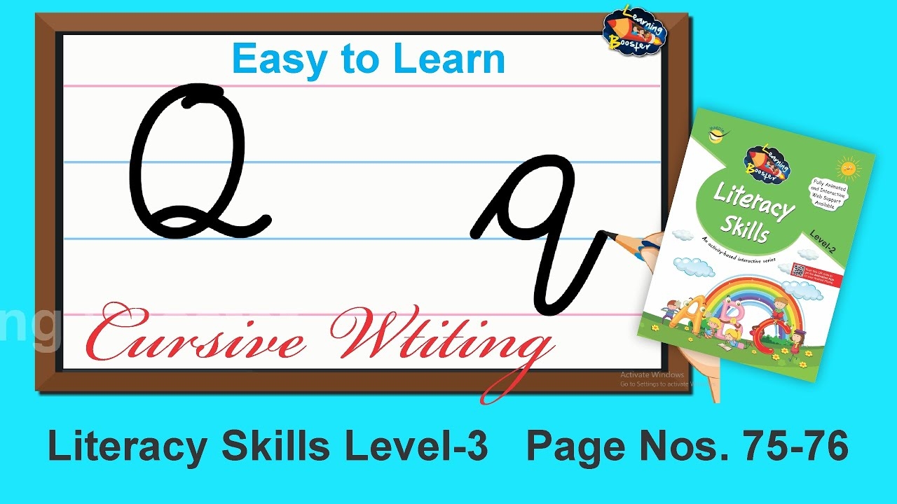 capital letter q cursive