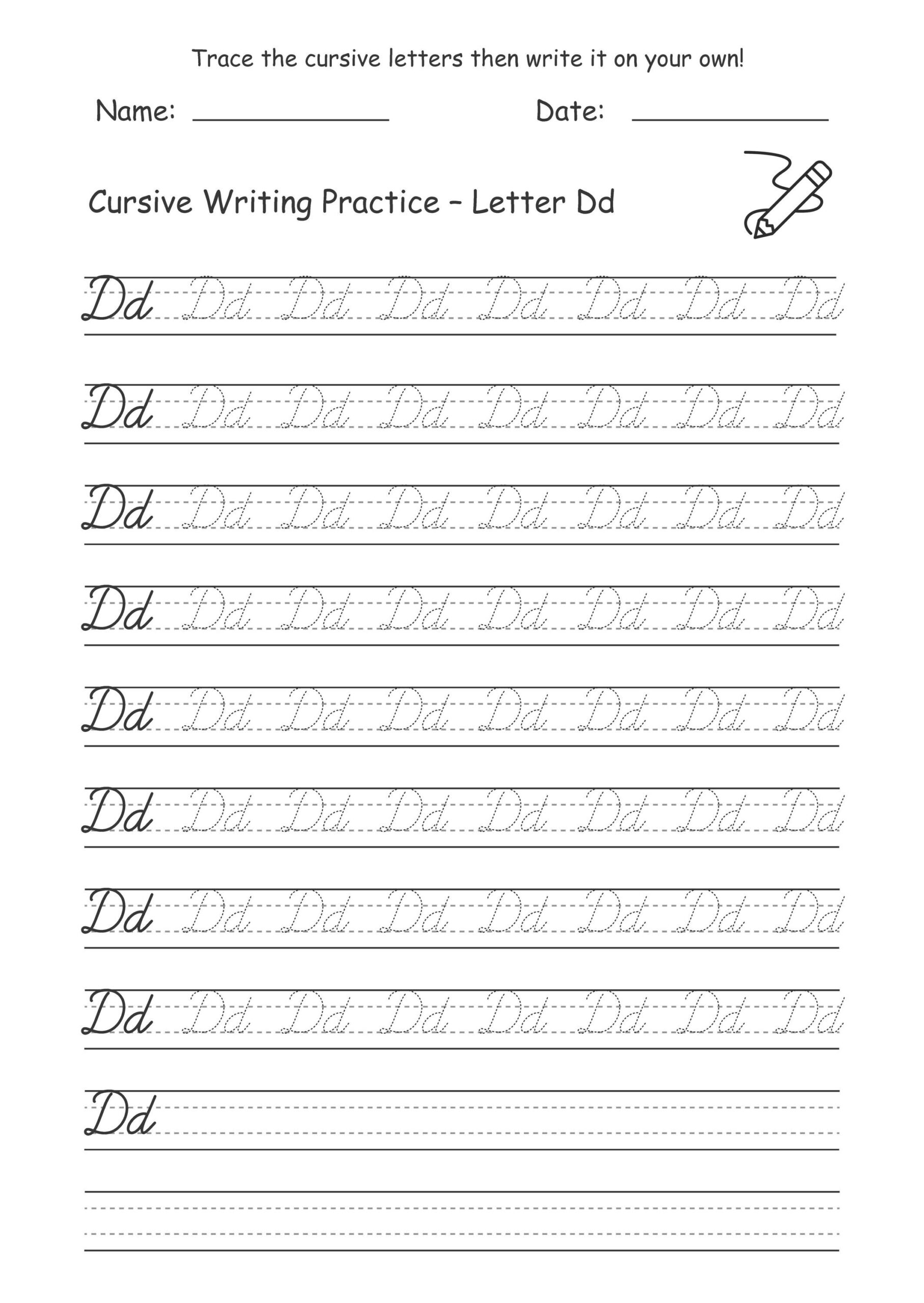 Cursive Writing Practice Sheets A Z Uppercase Lowercase Letters Cursive Learning Cursive Tracing Lined Pages Elementary Homeschool Etsy