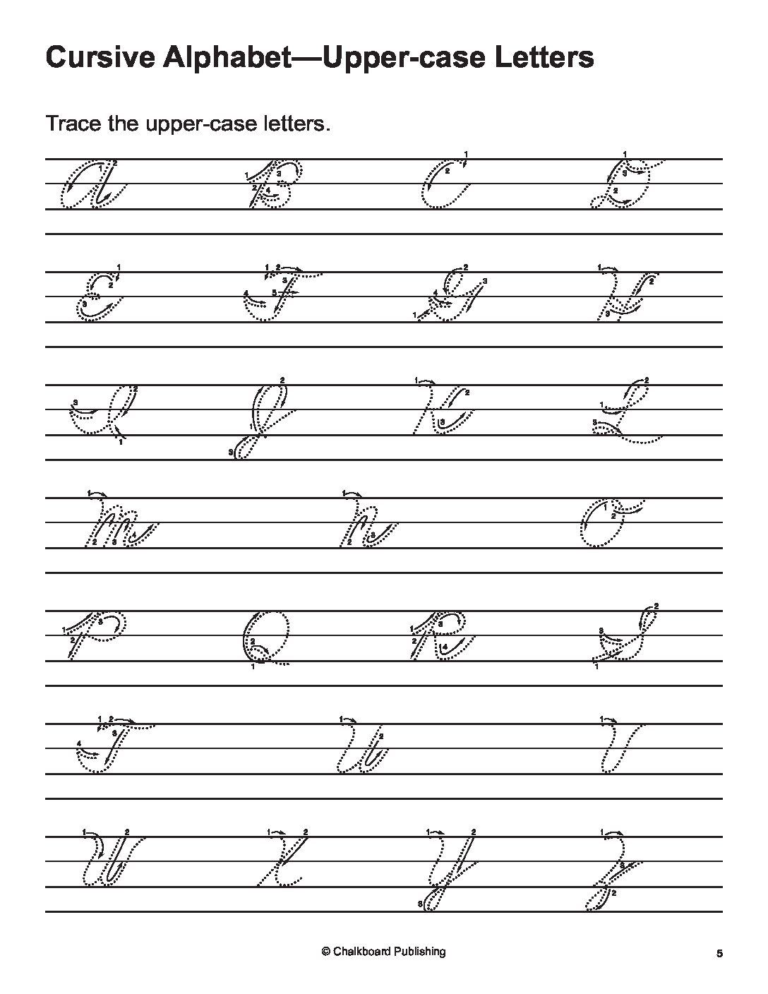 cursive writing worksheet