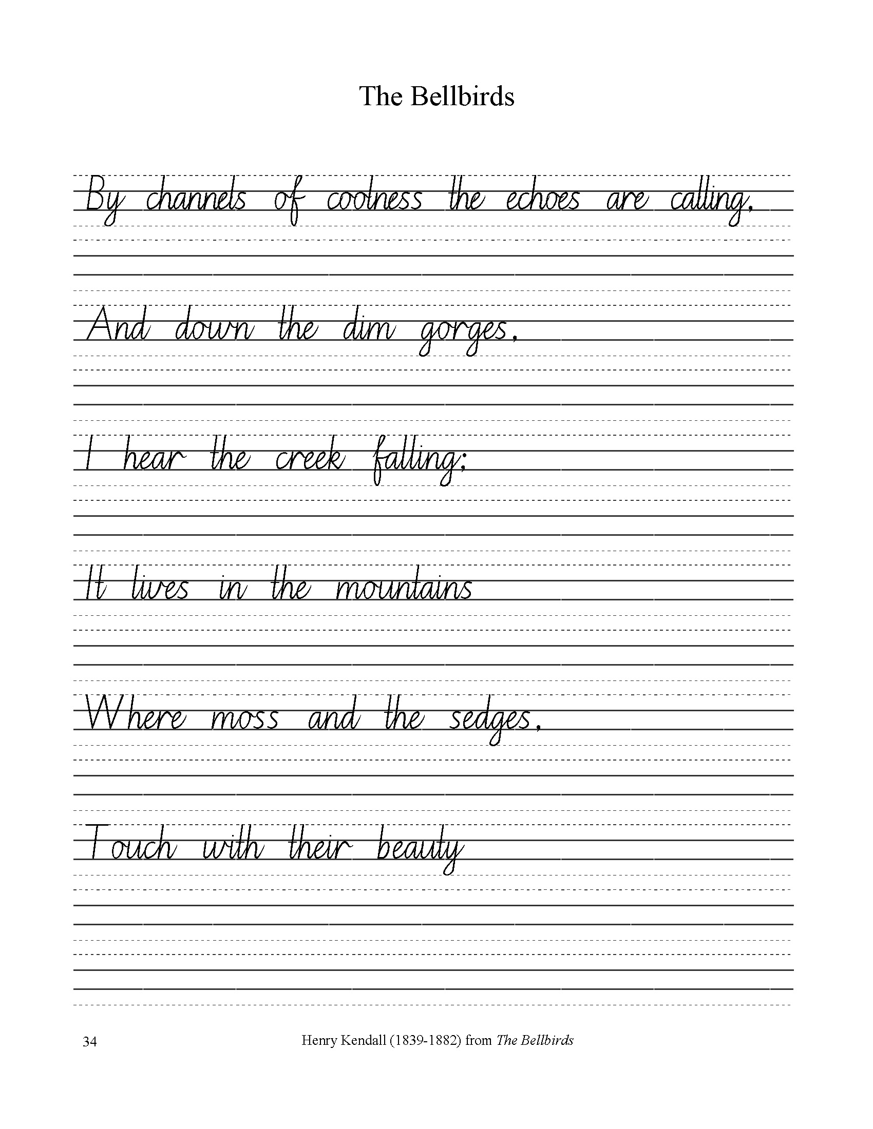 Downunder Copywork Cursive Neat Handwriting For Kids