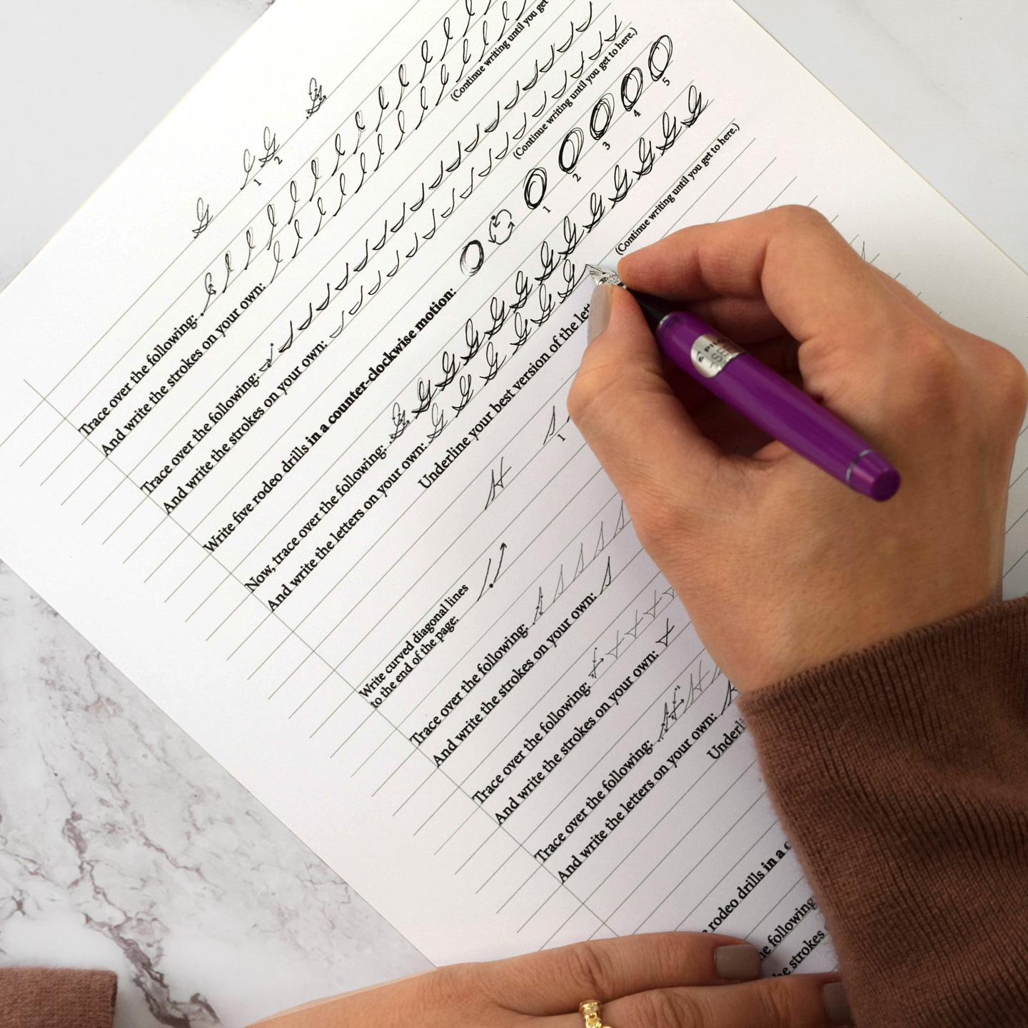 practice cursive handwriting