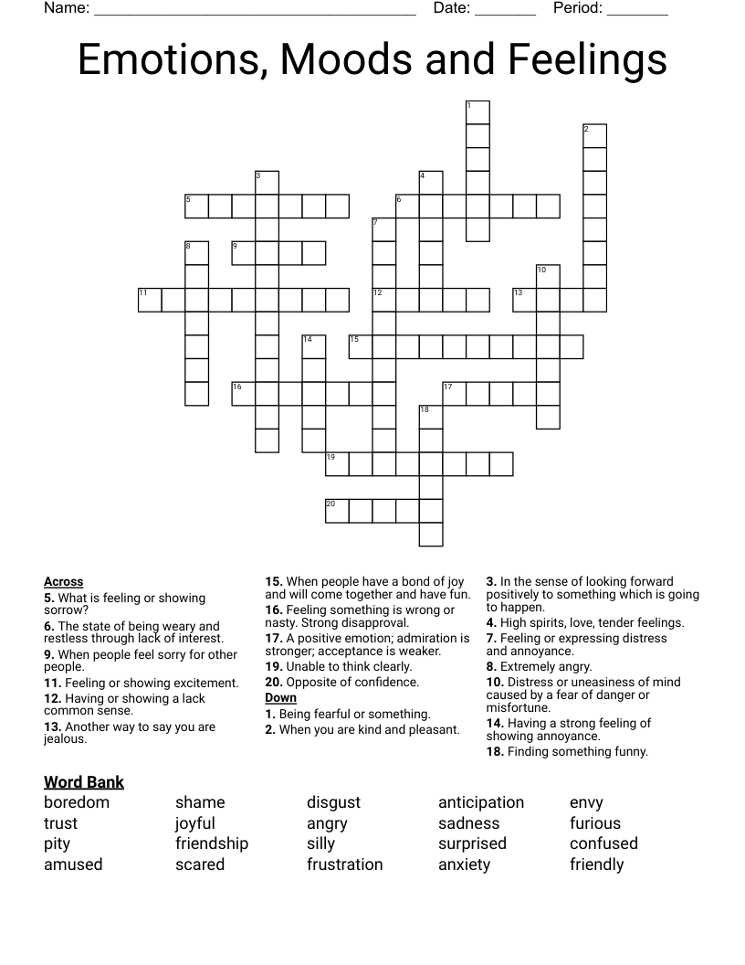 boredom crossword clue