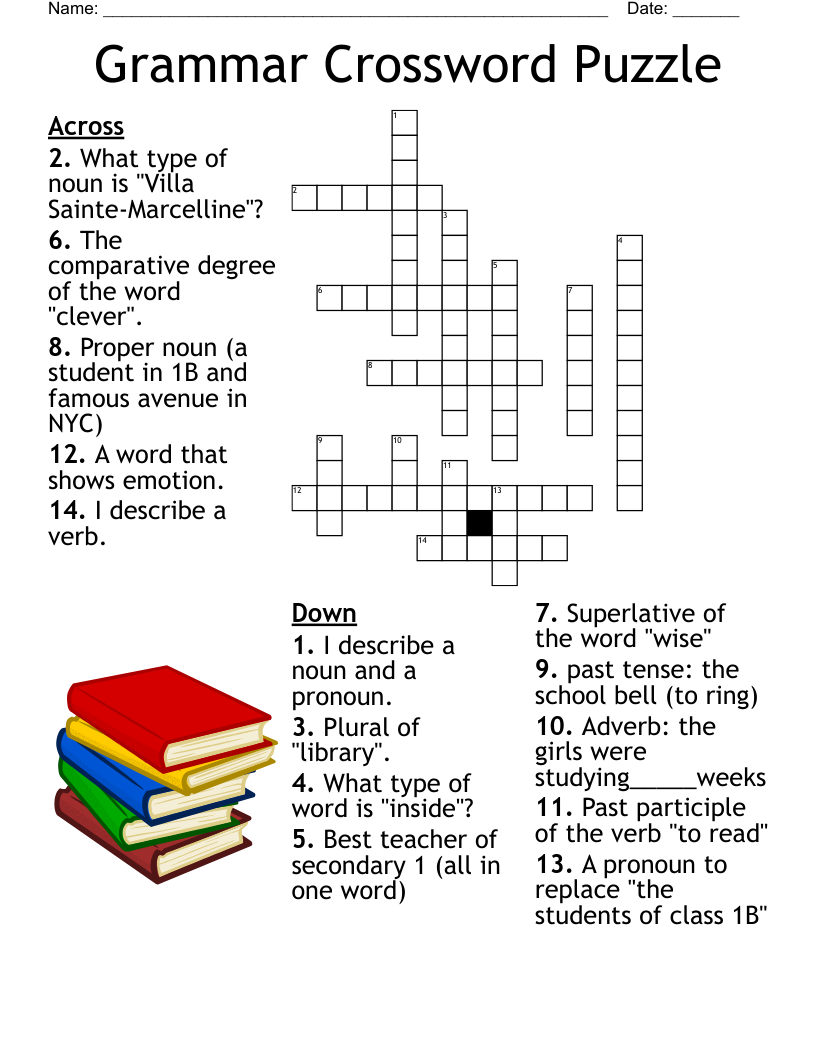 English Vocab Crossword WordMint English Vocab Crossword WordMint