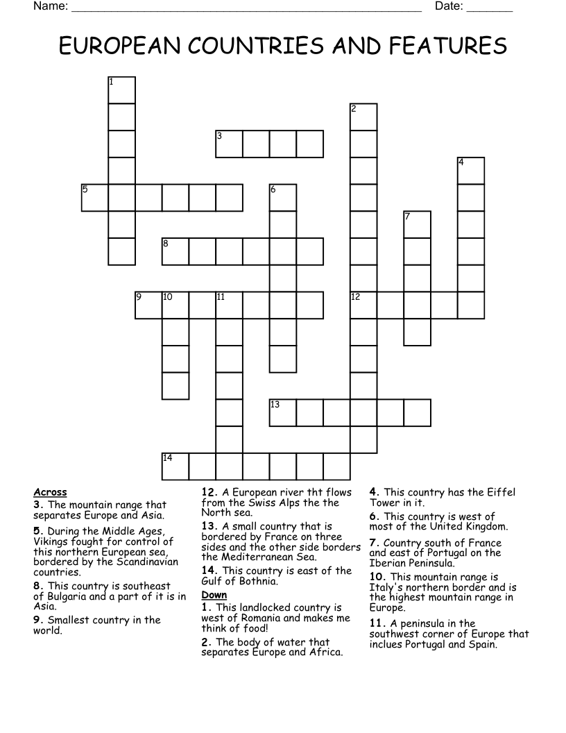 swiss river crossword clue