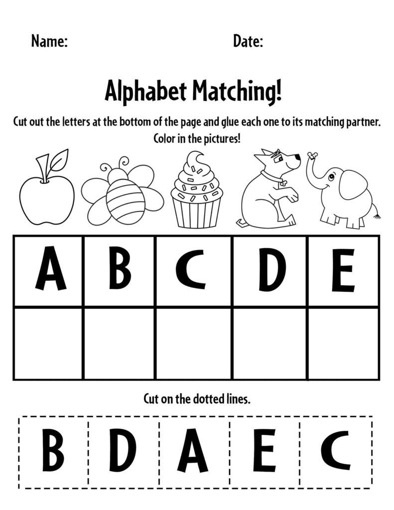printable alphabet worksheets