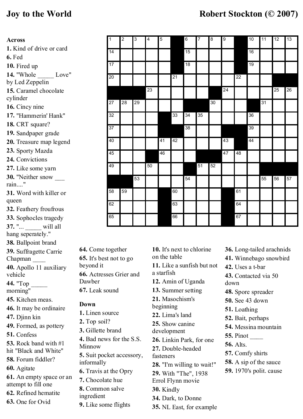 hodgepodge crossword clue