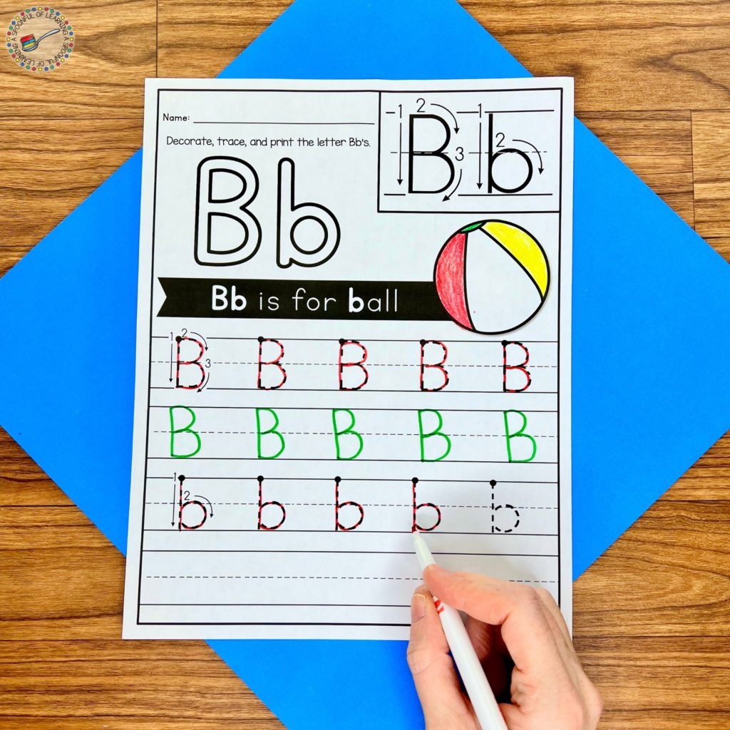 Free Letter B Printables For Kindergarten A Spoonful Of Learning
