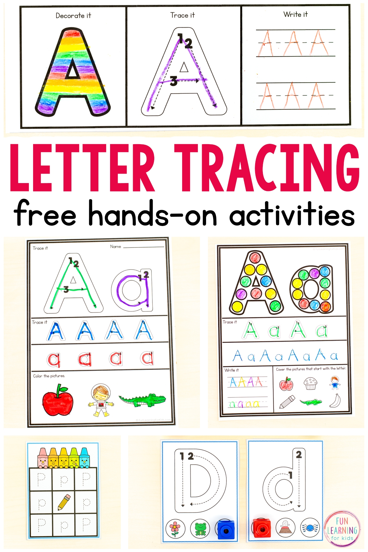 printable large tracing letters