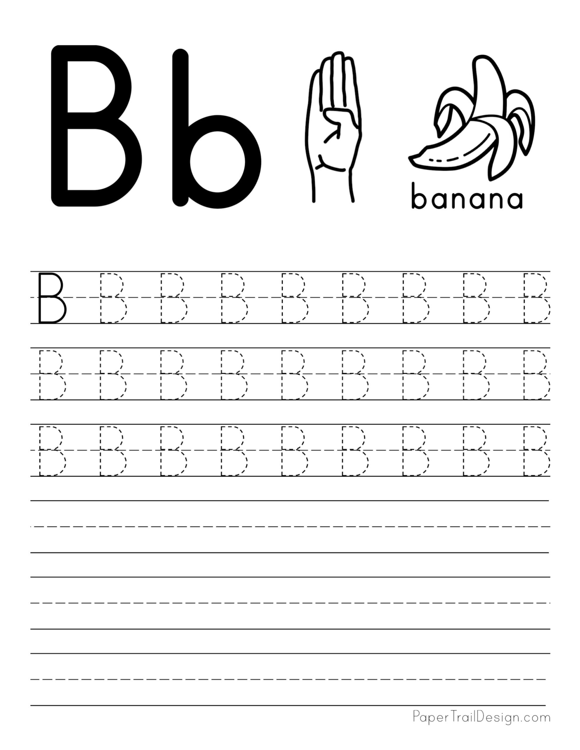 free letter tracing worksheets