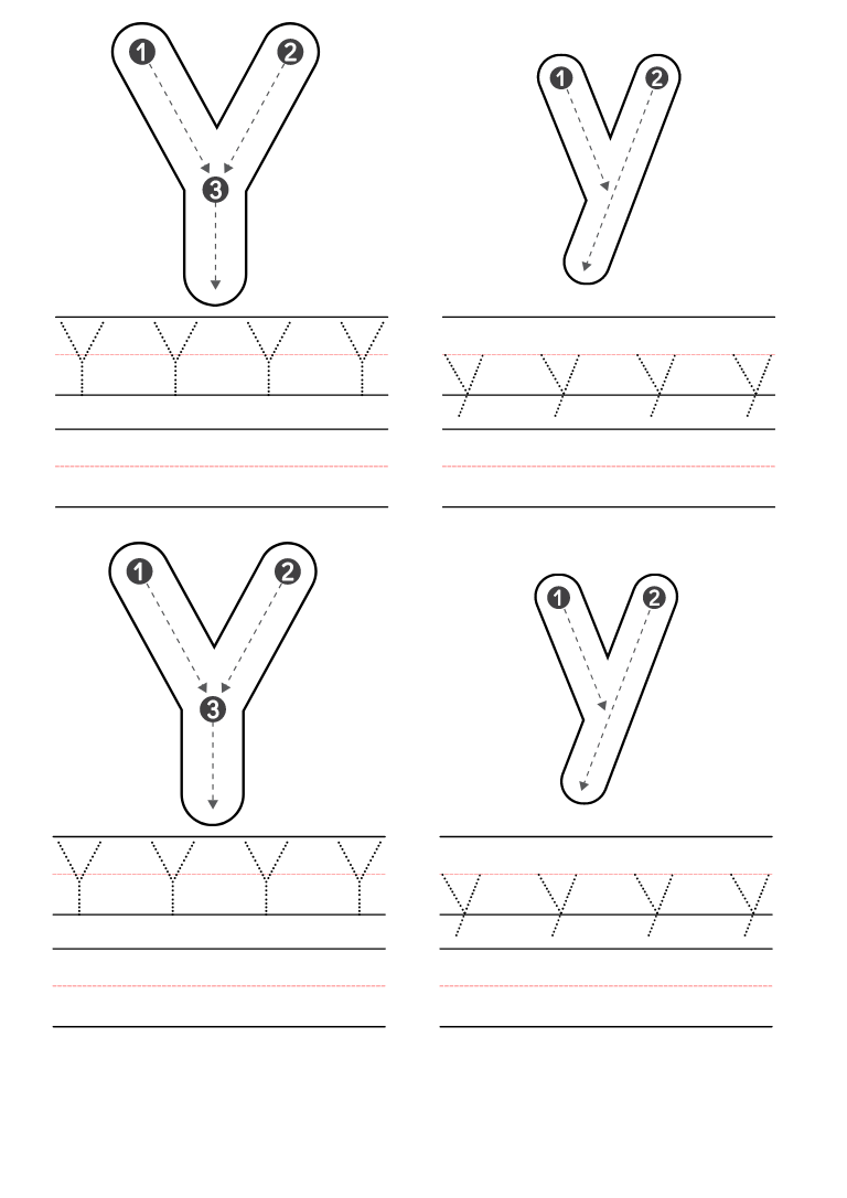 letter y worksheet