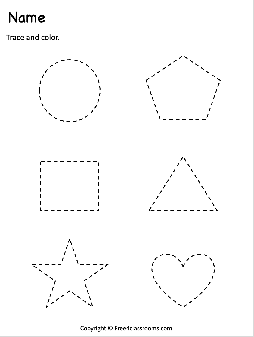 free preschool tracing pages free preschool tracing pages