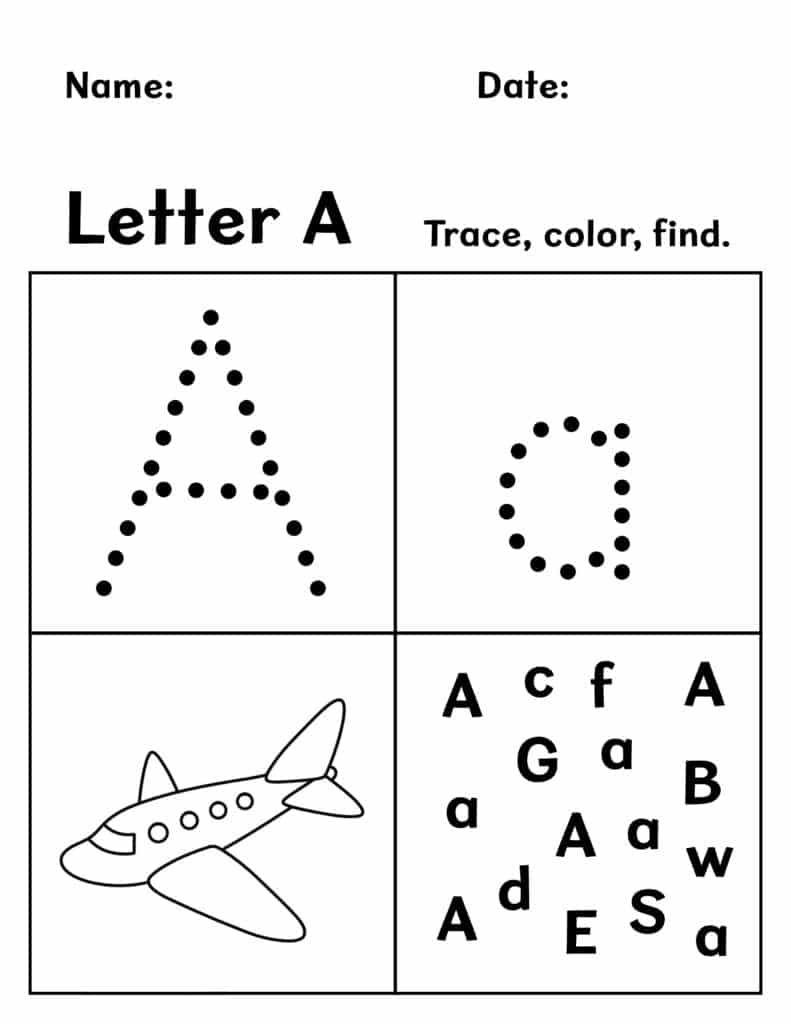 Free Preschool Worksheets Alphabet Numbers Shapes More The Hollydog Blog
