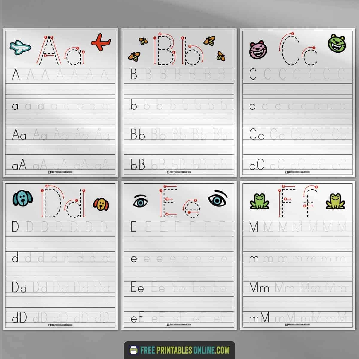 alphabet tracing worksheets a z