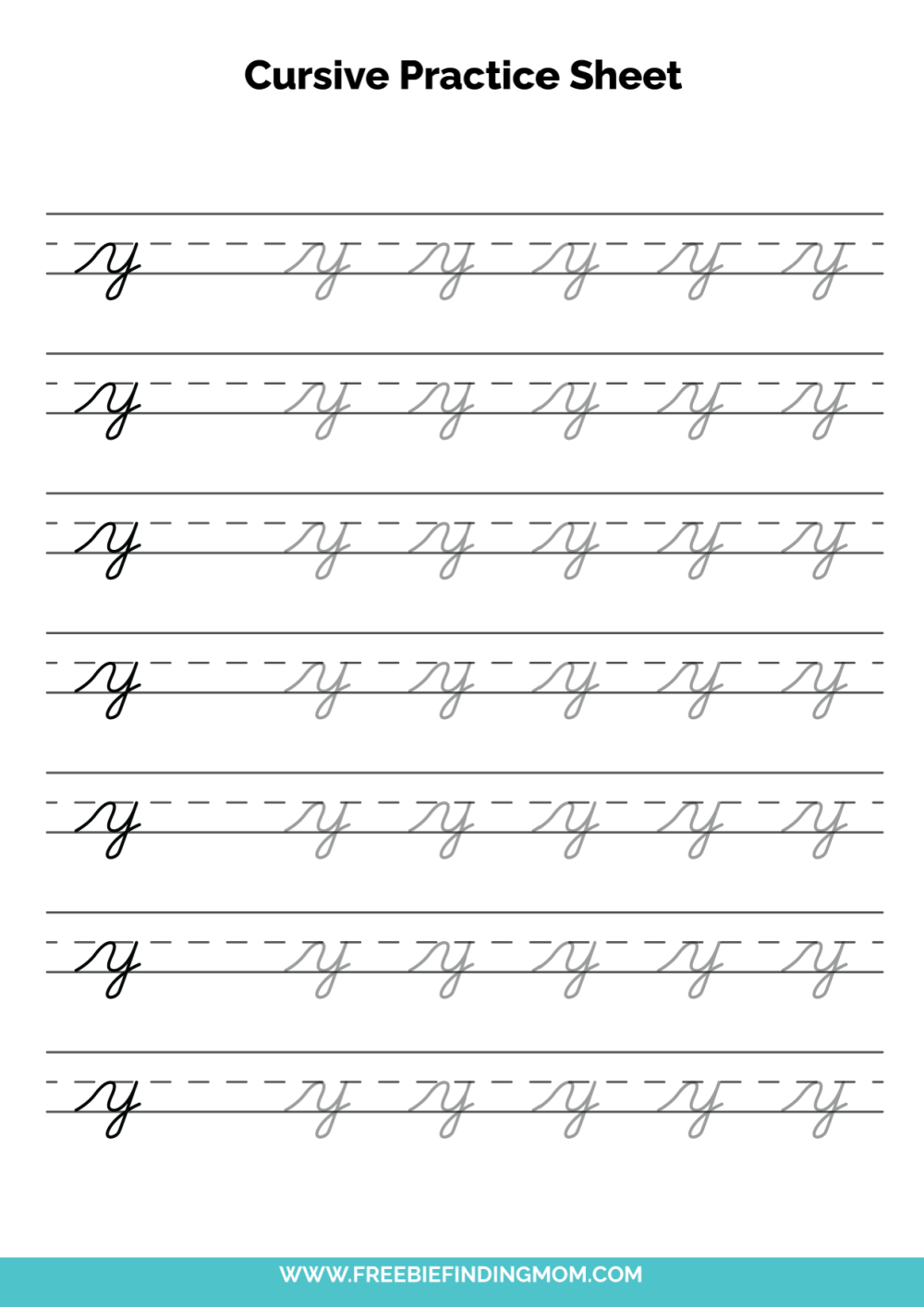 printable cursive writing worksheets