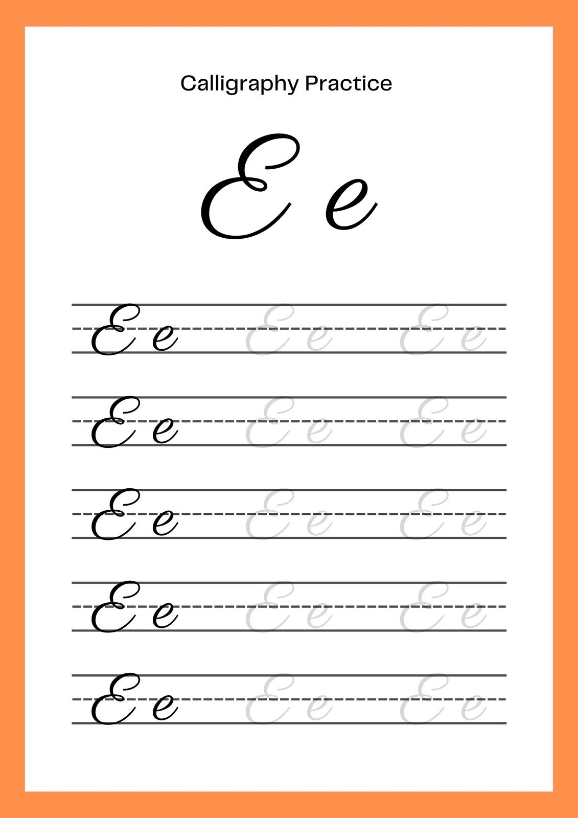 cursive practice sheets