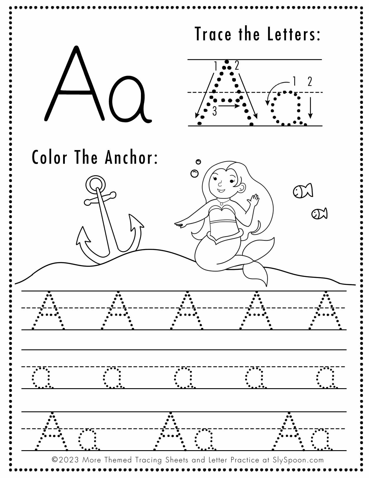 Free Printable Letter A Worksheets Sly Spoon Free Printable Letter A Worksheets Sly Spoon