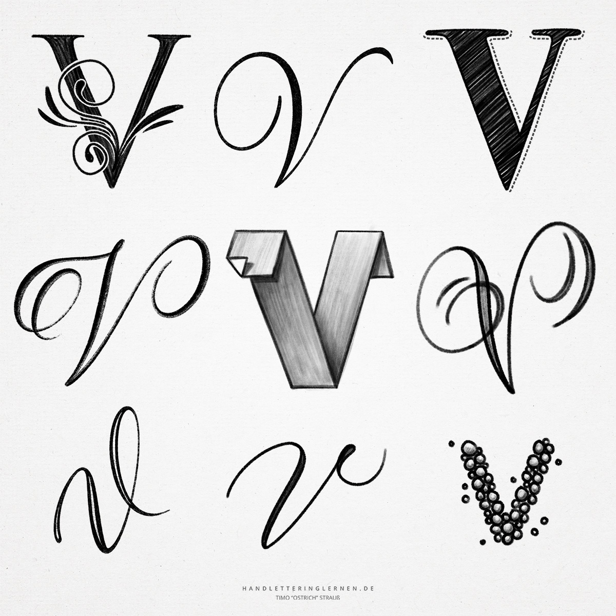 uppercase cursive v uppercase cursive v
