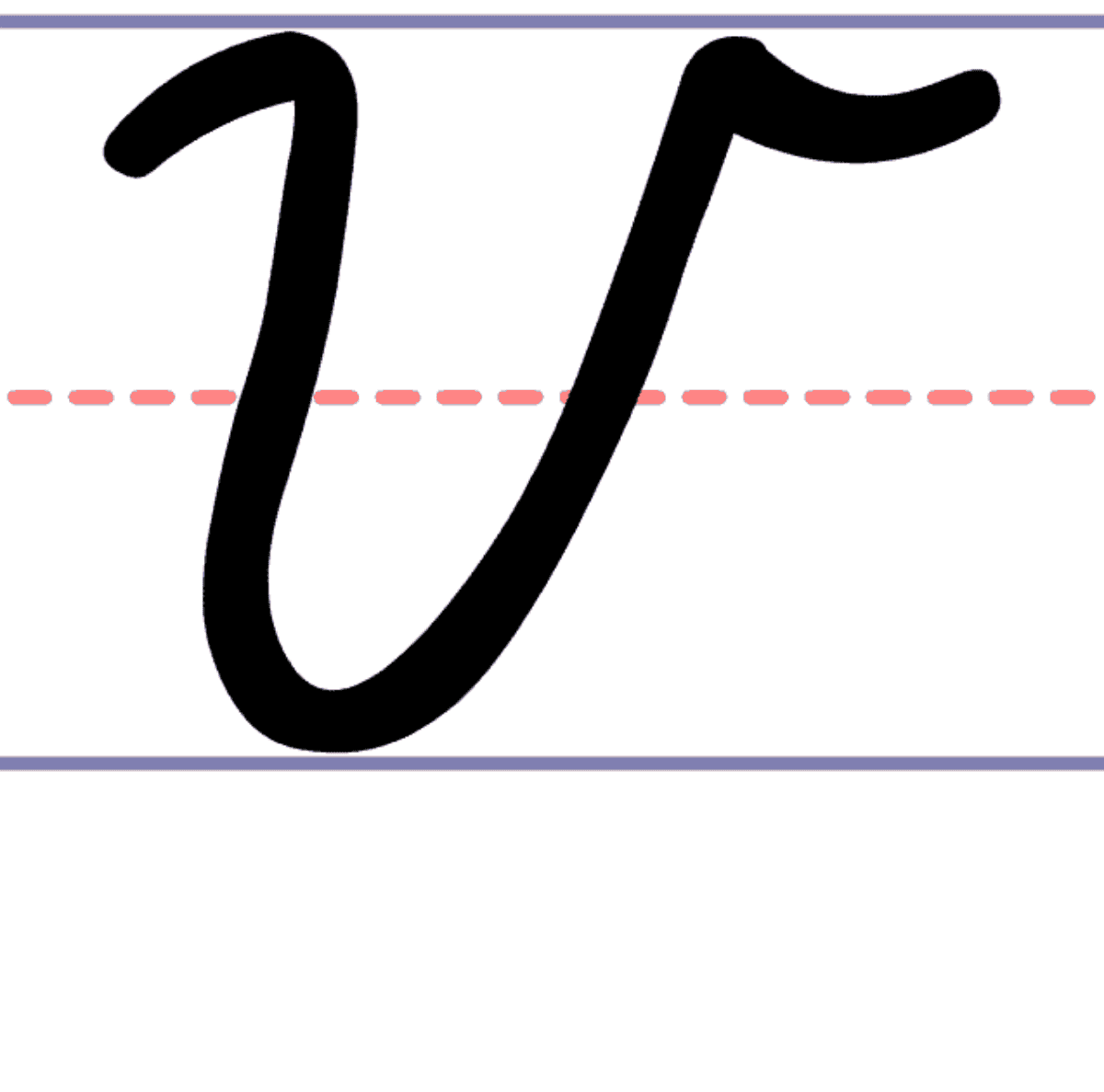 How To Write A Cursive Uppercase V How To Write A Cursive Uppercase V