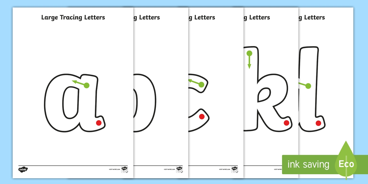 Large A Z Tracing Letters Printable