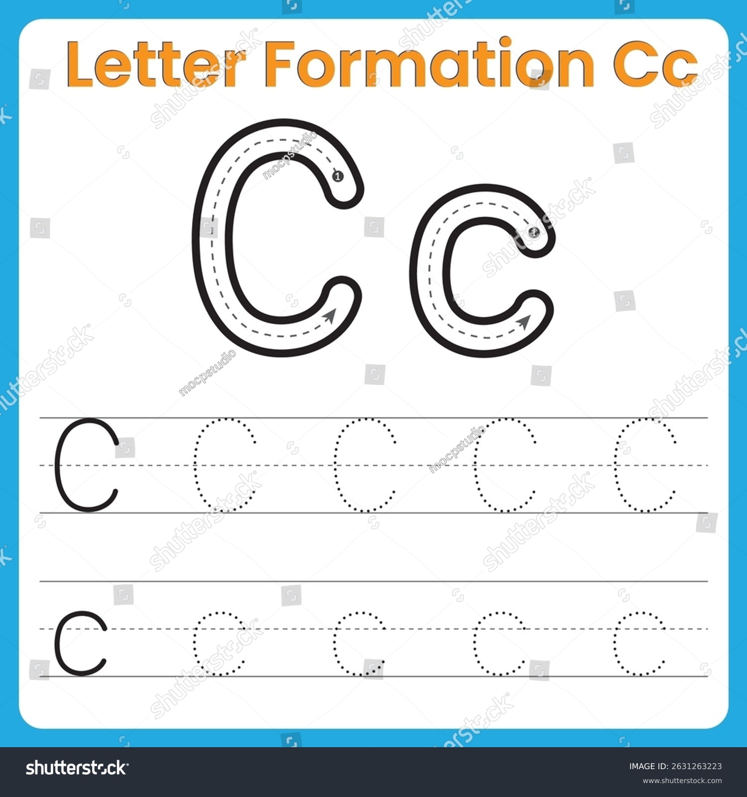 trace letter c