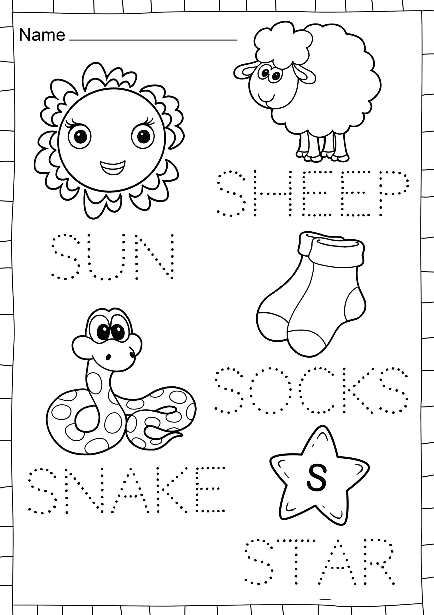 letter s tracing worksheets preschool letter s tracing worksheets preschool