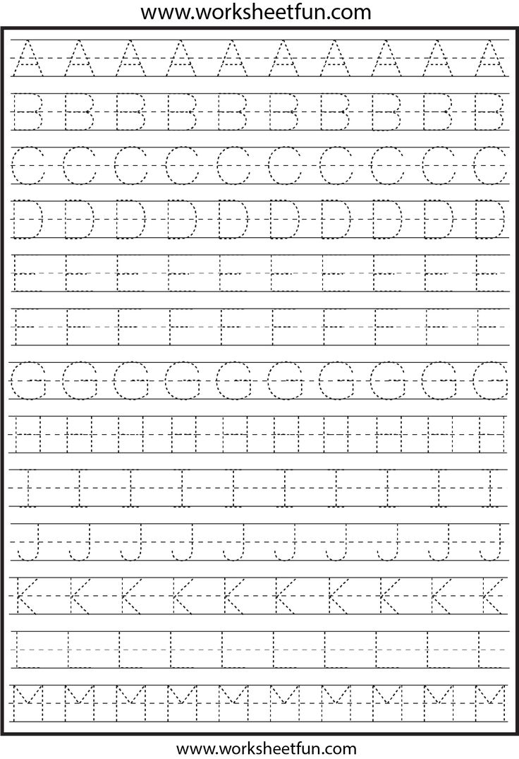 printable tracing letters