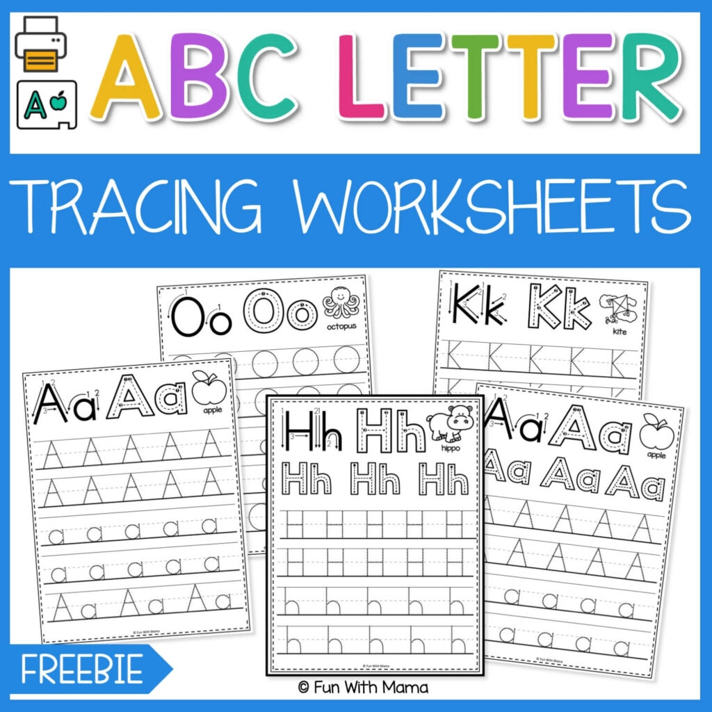 Letter Tracing Worksheets Fun With Mama