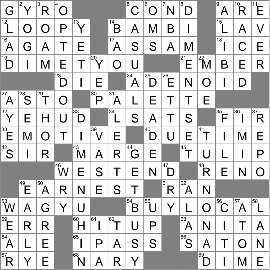 Like Some Humor Crossword Clue Archives LAXCrossword
